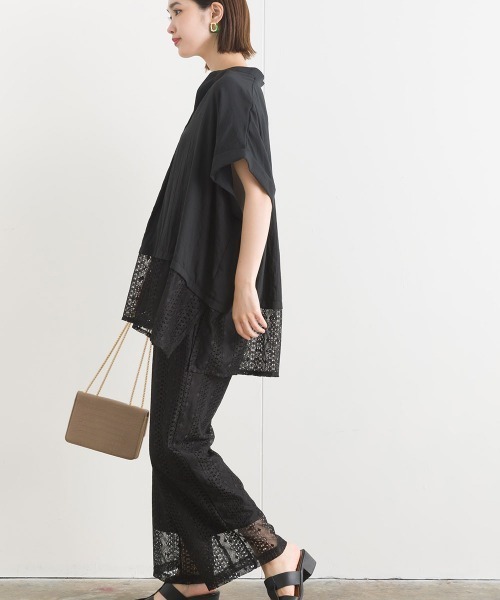 「terrace」 半袖ブラウス MEDIUM オフホワイト レディース_画像9