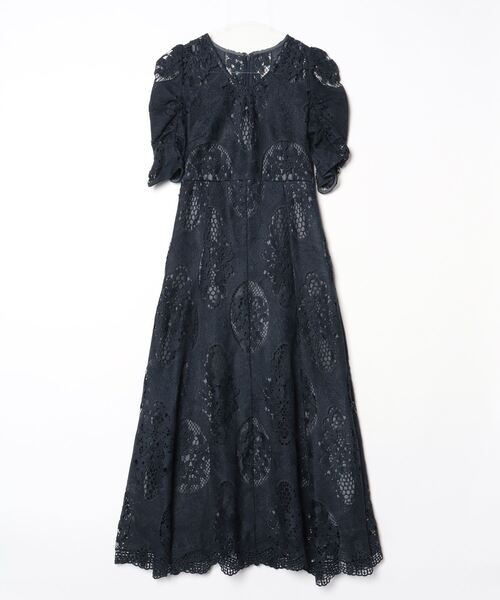 Dorry Doll（ドリードール） 半袖ワンピース 38 ネイビー レディース