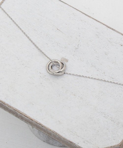 ネックレス 3連 リング モチーフ レディース : ZOZOTOWN Yahoo!店