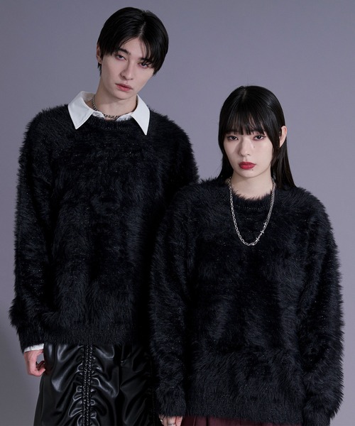 Ellno Loset（エルノロゼット） セーター ニット ラメシャギーニット