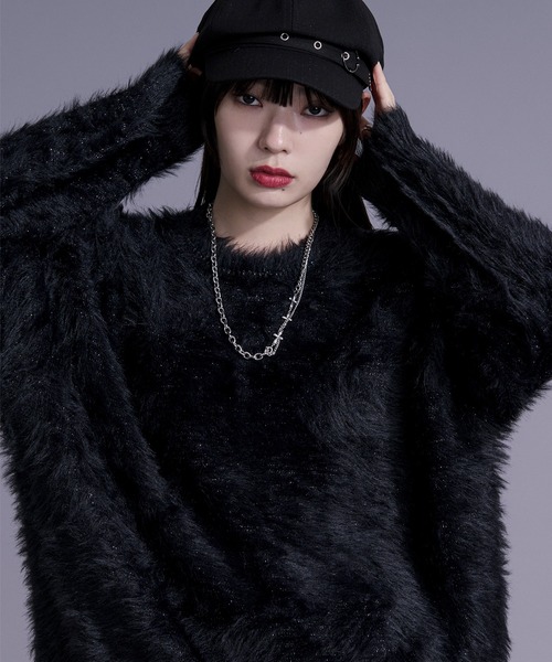 Ellno Loset（エルノロゼット） セーター ニット ラメシャギーニット