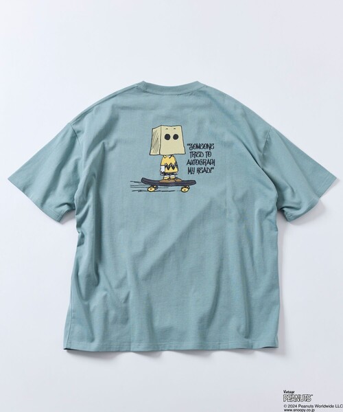 「FREAK'S STORE」 「Vintage PEANUTS」半袖Tシャツ SMALL ネイビー メンズ_画像4