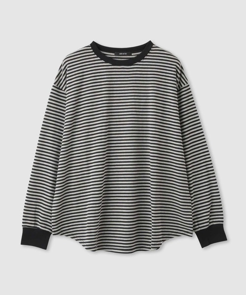 tシャツ milli de l'air オーバーサイズボーダーカットソー レディース