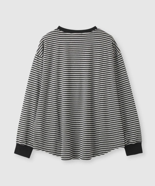 tシャツ milli de l'air オーバーサイズボーダーカットソー レディース