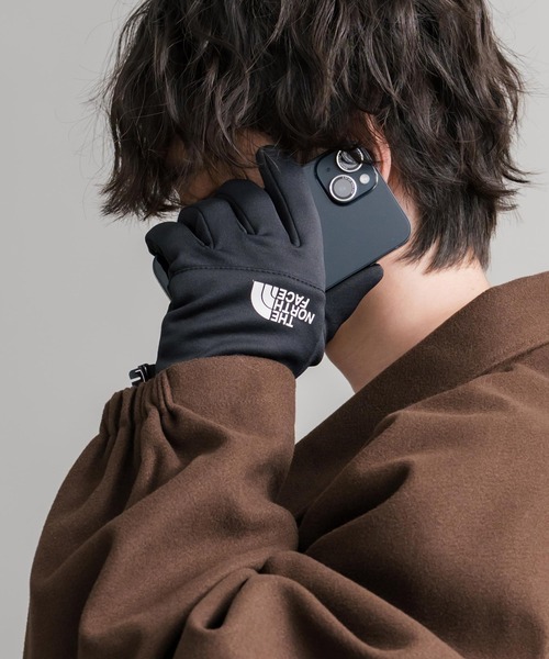 ノースフェイス　スマホ対応　ETIP グローブ　黒／赤　Ｌ　新品未使用タグ付き THE NORTH FACE（ザ ノースフェイス） ノースフェイス 手袋 イーチップ