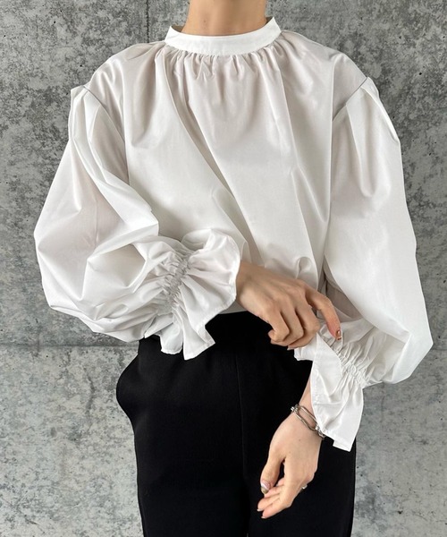 select MOCA by son」 長袖ブラウス FREE ホワイト レディース select MOCA by son」 長袖ブラウス FREE ホワイト レディース