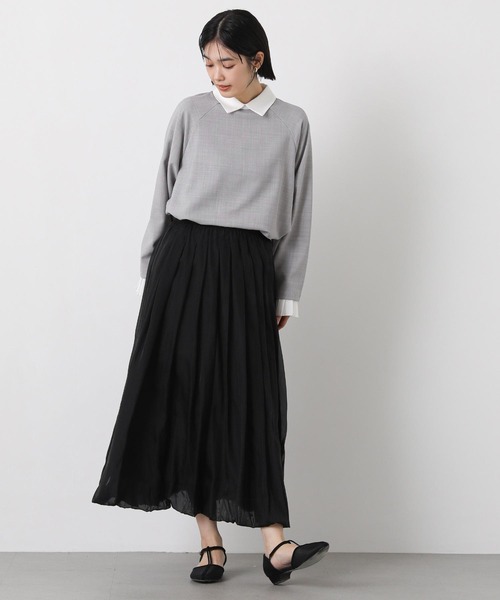 margaux ブラウス シャツ 襟付きカフスSETブラウス レディース 