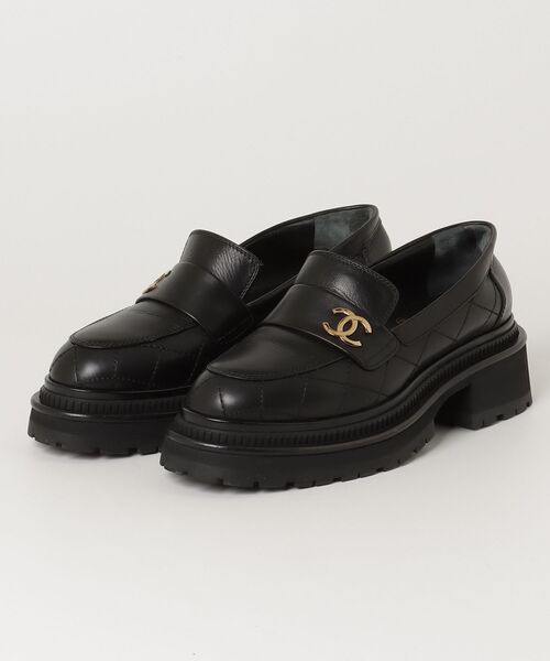 「CHANEL」 シューズ 35 ブラック レディース