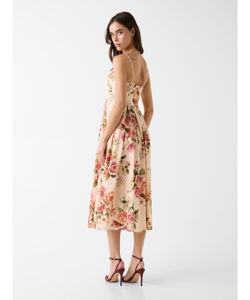 GUESS（ゲス） ワンピース BRIA Linen Dress ワンピース マキシ丈 花柄