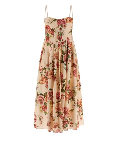 GUESS（ゲス） ワンピース BRIA Linen Dress ワンピース マキシ丈 花柄