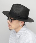 帽子 ハット メンズ フラット ロングブリム ...の詳細画像4