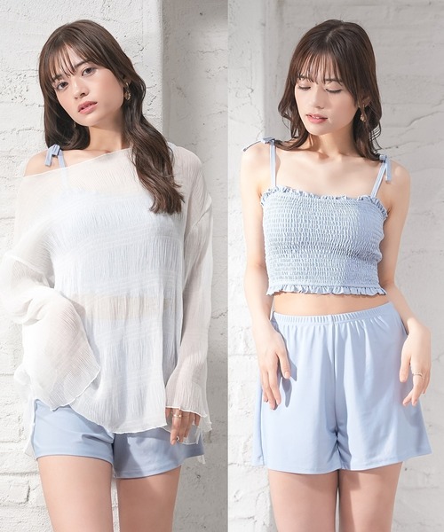 新品未使用　水着　3点セット　9EFサイズ Honeys（ハニーズ） 水着 水着3点セット／シアー レディース