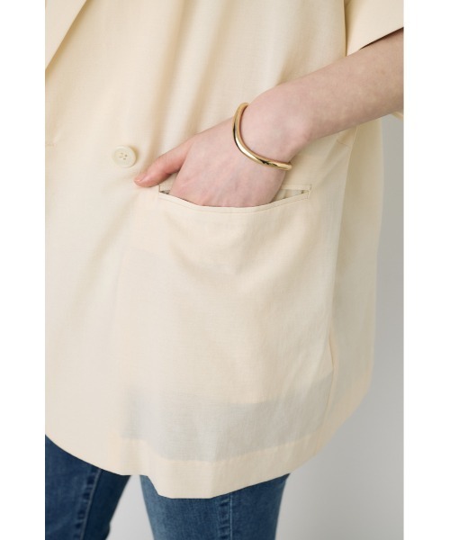 ジャケット テーラードジャケット COMFORA AIRハーフスリーブジャケット レディースの画像