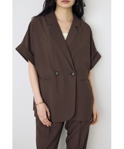 ジャケット テーラードジャケット COMFORA AIRハーフスリーブジャケット レディースの画像