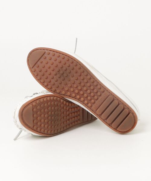 「Minnetonka」 モカシンシューズ 7 ホワイト レディース_画像3