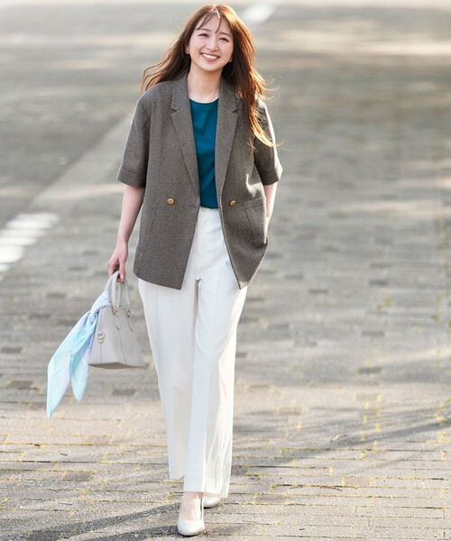 ANY SIS（エニィスィス） ジャケット テーラードジャケット ツイーディ