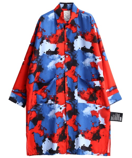 SHAREEF（シャリーフ） シャツ SMOKE PT LONG SHIRTS メンズ