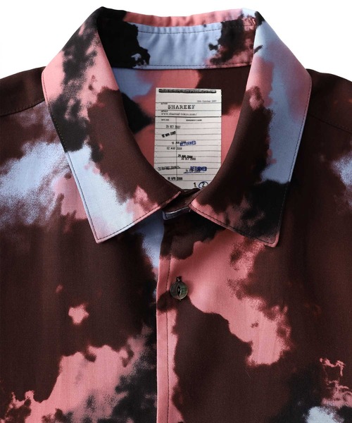 SHAREEF（シャリーフ） シャツ SMOKE PT LONG SHIRTS メンズ