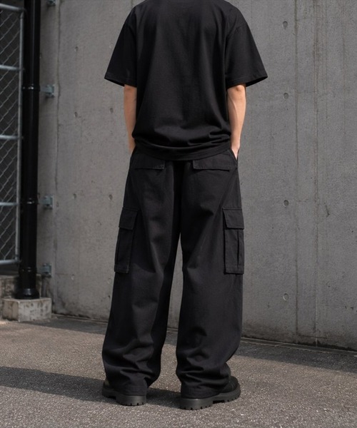 8 ワイドパンツ カーゴパンツ ツイルカーゴパンツ メンズ レディース