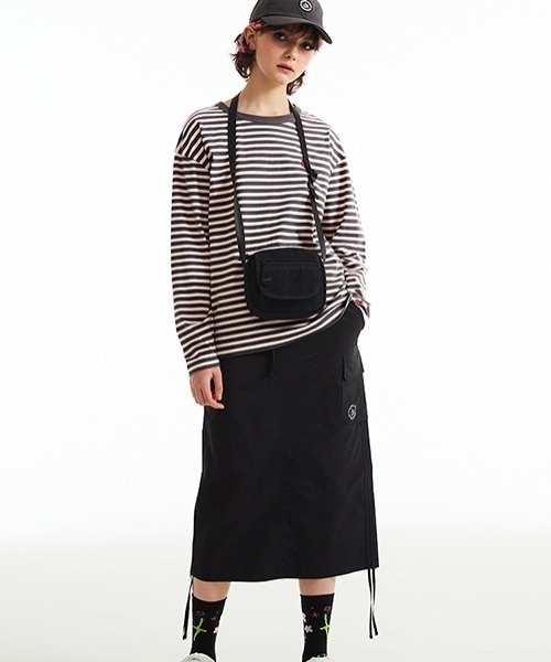 tシャツ KIRSH CHERRY STRIPE LONG SLEEVE T-SHIRT/キルシー