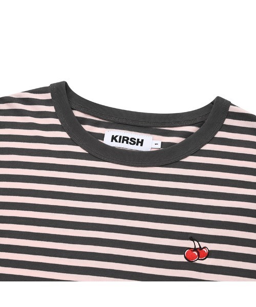 tシャツ KIRSH CHERRY STRIPE LONG SLEEVE T-SHIRT/キルシー