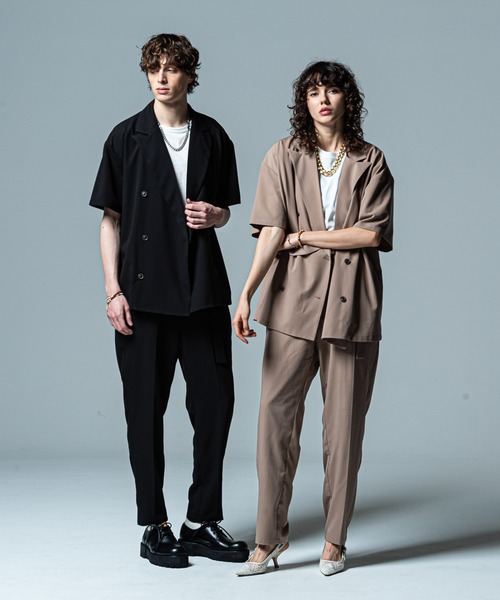 【美品】 glamb クロップドパンツ ストライプ ブラック スラックス 美品】 glamb クロップドパンツ ストライプ ブラック スラックス