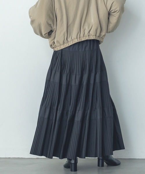 hunch スカート プリーツティアードスカート : ZOZOTOWN Yahoo