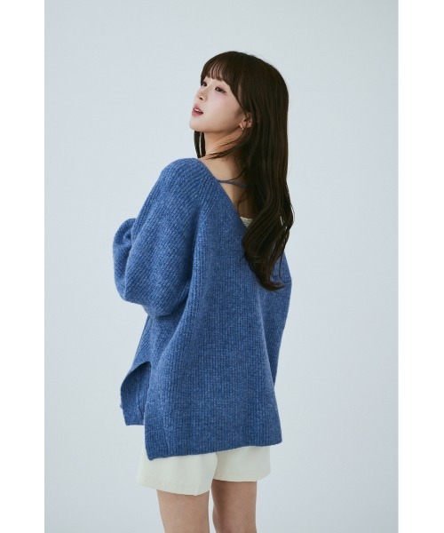 MIEL CRISHUNANT\r
ヴィンテージレザーライクビッグシルエットブルゾン MIEL CRISHUNANT 「MIEL CRISHUNANT」 半袖シャツ FREE サックス