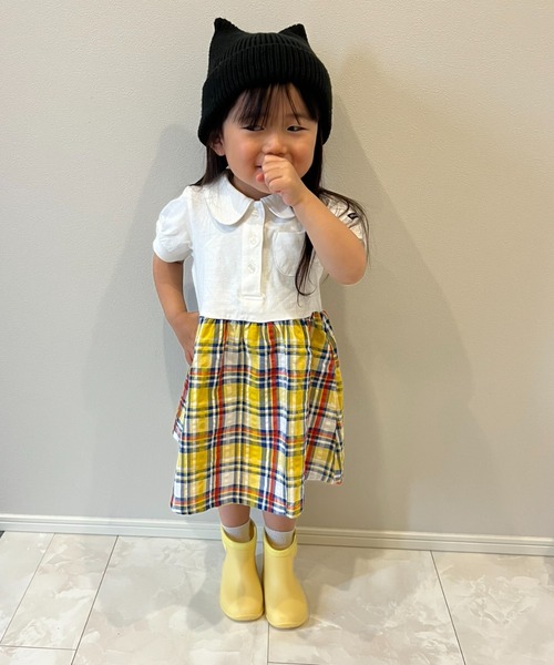 25AW新品未開封】CHILD WOMAN マドラスチェックワンピース（完売