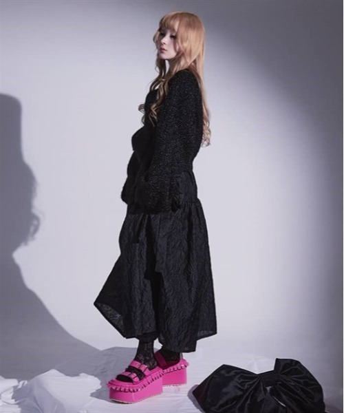 FickleBebe リボンジャガードスカート Fickle Bebe スカート リボンジャガードスカート : ZOZOTOWN