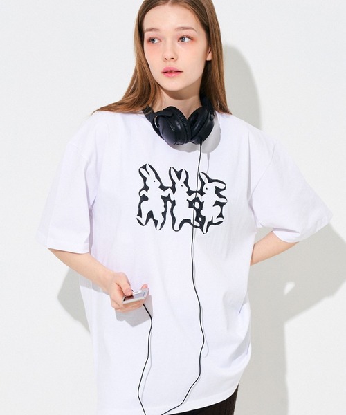 tシャツ 「UNISEX」SLOW ACID／3 RABBIT T 2118247 レディース メンズ SLOWACID tシャツ 「UNISEX」SLOW ACID／3 RABBIT T 2118247