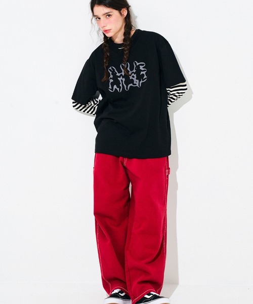 tシャツ 「UNISEX」SLOW ACID／3 RABBIT T 2118247 レディース メンズ SLOWACID tシャツ 「UNISEX」SLOW ACID／3 RABBIT T 2118247