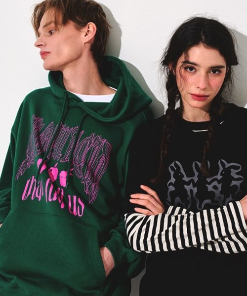 tシャツ 「UNISEX」SLOW ACID／3 RABBIT T 2118247 レディース メンズ SLOWACID tシャツ 「UNISEX」SLOW ACID／3 RABBIT T 2118247
