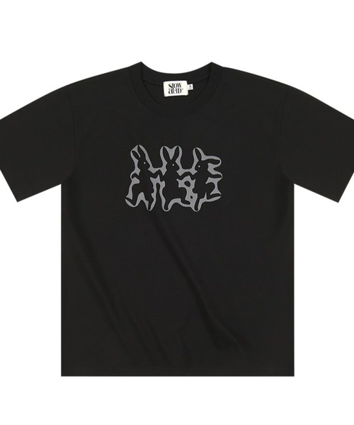 tシャツ 「UNISEX」SLOW ACID／3 RABBIT T 2118247 レディース メンズ SLOWACID tシャツ 「UNISEX」SLOW ACID／3 RABBIT T 2118247