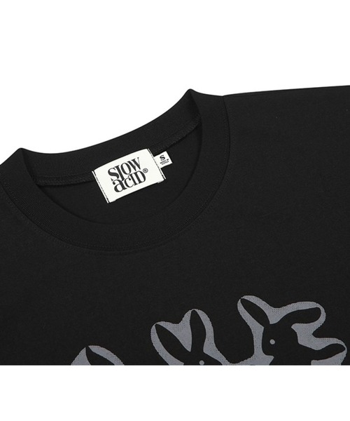 tシャツ 「UNISEX」SLOW ACID／3 RABBIT T 2118247 レディース メンズ SLOWACID tシャツ 「UNISEX」SLOW ACID／3 RABBIT T 2118247