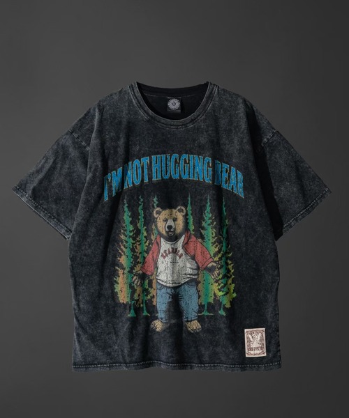 EXAMPLE tシャツ ”WORK OF FICTION” BB BEAR S/S TEE メンズ