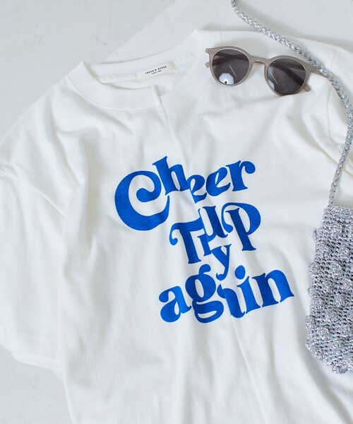 tシャツ リメイク風 プリント Tシャツ レディース セール】リメイク風刺繍T 138739（Tシャツ/カットソー）｜LEPSIM