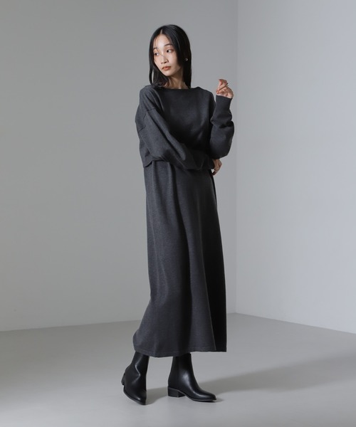 NANO universe ワンピース クロップドニットセットワンピース