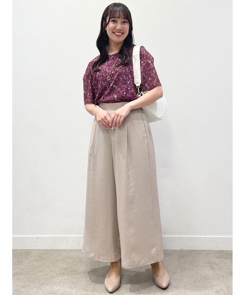 ブラウス シャツ 「SALE／WEB限定カラーあり／マシンウォッシュ／セットアップ可能」フラワープリントブラウス レディース SALE／WEB限定カラーあり／マシンウォッシュ／セットアップ可能