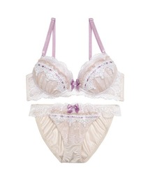新品！EFありアンダーフリルブラジャーレースショーツセット ブラジャー ショーツセット ダマスク フリルレース ライン ＆ ショーツ