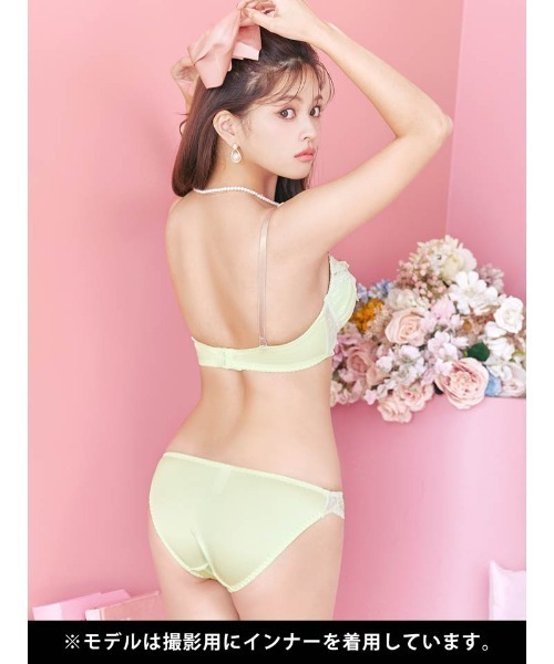 新品！EFありアンダーフリルブラジャーレースショーツセット 脇高編レースブラジャーショーツセット（トリンプ） 通販【ニッセン】