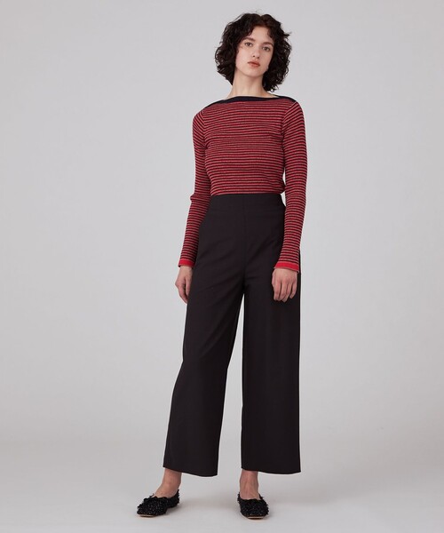 MACPHEE パンツ 2WAYストレッチ ワイドパンツ レディース
