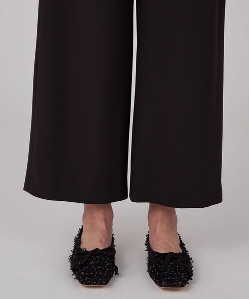 MACPHEE パンツ 2WAYストレッチ ワイドパンツ レディース
