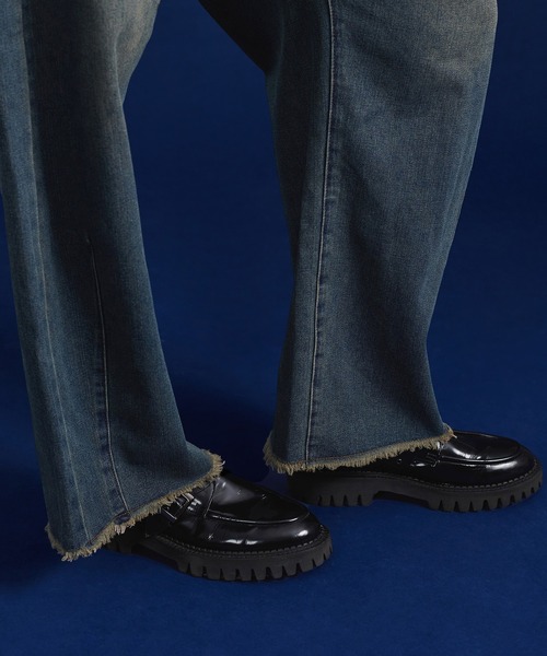 Curve Tucked Jeans カーブ　タック　ジーンズ FREAK'S STORE｜別注 TUCK CURVE WIDE/タックカーブワイド