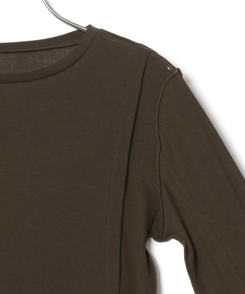 tシャツ シアーテレコタックニュアンスロンT レディース ADAM ET ROPE' tシャツ シアーテレコタックニュアンスロンT