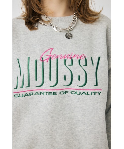 shadows スウェット 2 トレーナー MOUSSY トレーナー スウェット SHADOW プルオーバー レディース