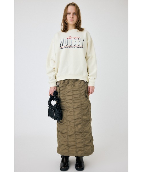 MOUSSY トレーナー スウェット SHADOW プルオーバー レディース