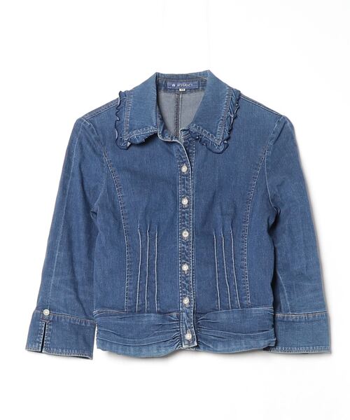M'S GRACY 「M'S GRACY」 7分袖ブラウス 38 ネイビー レディース