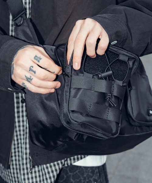 Subciety ショルダーバッグ Double pocket shoulder bag メンズ