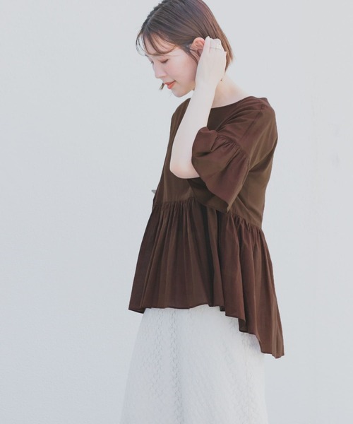 「F by ROSSO」 半袖ブラウス FREE ラベンダー レディース_画像3